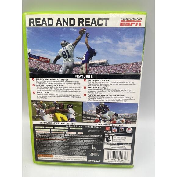 Madden NFL 08 (Microsoft Xbox 360, 2007) Complete w/ Manual - Picture 2 of 8